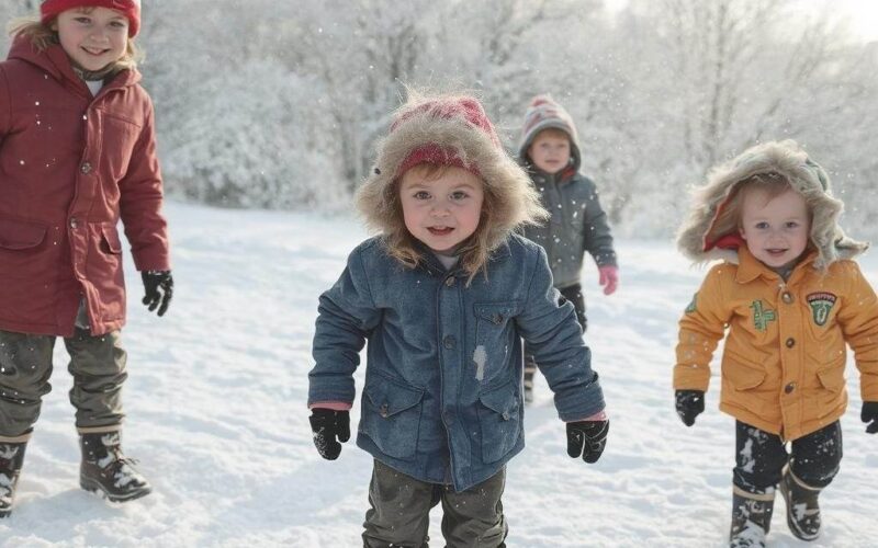 Dzieci bawiące się na śniegu: Najlepsze zabawy na zimę